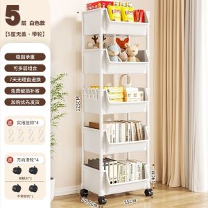 ชั้นวางของแบบเคลื่อนที่หลายชั้น ชั้นวางของในห้องน้ำ ชั้นวางของในห้องนั่งเล่น ชั้นวางของในห้องนอน ชั้นวางของสำหรับของเล่น ชั้นวางของในครัว