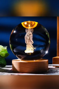 สร้างสรรค์ลูกคริสตัลเรืองแสงกลางคืนลูกแก้วเครื่องประดับของขวัญ