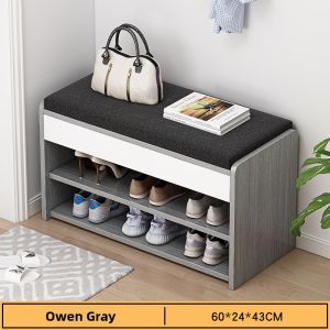 XUNHUAI | Multi-functional Storage Bench Shoe Rack Solid Wood