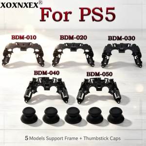 PS5 Controller Inner Support Bracket Middle Frame Shell +Analog Thumb Stick Cap For PS5 BDM-010/020/030/040/050 Replacement Part