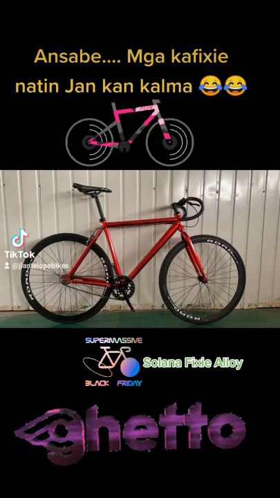 (RED) SOLANA FIXIE ALLOY  700c * 23c