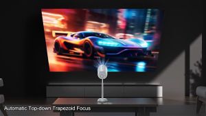 มินิโปรเจคเตอร์พกพา 4เค 90°การหมุน UHD 1080P Android projector HY300 โฮมเธียเตอร์บลูทูธโปรเจคเตอร์แบบพกพา