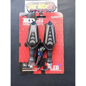 LAMPU SEIN SEN NEW RUNNING 2SISI LED D251 KLX CRF VARIO CBR LAMPU SEIN SEN LED RUNNING 2SISI DEPAN BELAKANG HIGH QUALITY