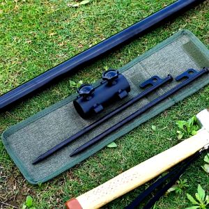 Adjustable Camping Tent Pole Holder Camping Sunshade Canopy Pole Support Stand