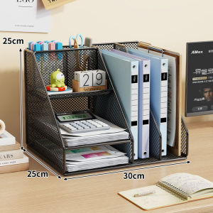 evesigar | Multi-layer Metal Desk Organizer Bookshelf