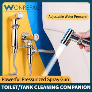 Bidet Spray Gun Toilet Adjustable High Pressure Shattaf Set 360° Holder Anti-Leak Coiled Hose Bathroom Handheld Wash Sprayer HDB