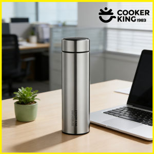 COOKER KING | COOKER KING 490ml Steel Natural Color Insulated Cup 316stainless Steel Office Essential Water Bottle Travel Mug for Meeting Use