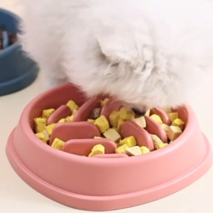 ชามข้าวหมาลดการกินเร็ว ฝึกให้ทานช้าลงช่วยลดการสำลักสำหรับสุนัขและแมวชะลอกินแบบซิลิโคน สะดวกต่อการใช้งานและล้างทำความสะอาดได้ง่าย-B52