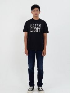 Greenlight Kaos Pria Lengan Pendek Regular Fit Katun Logo Script Gyan OL-C091224