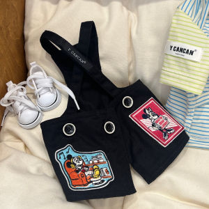 Ycancan Pet Apron Dogs and Cats Cute Cartoon Embroidery Suspender Skirt Outfit Maltese Yorkshire Xishi