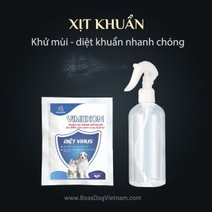 Xịt khử mùi diệt khuẩn ngừa cho chó Care Parvo Vimekon