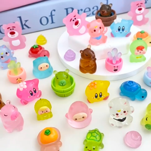 Mini Cute Luminous Fruit Doll Resin Fruit Cartoon DIY Accessories Landscape Desktop Ornament