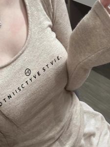 Retro American Long Sleeve T-Shirt Womens Autumn Winter Warm Short Slim Fit Velvet Base Shirt INS Style Casual round Neck Top