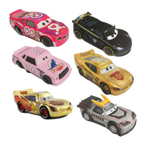 Hot Disney Pixar Cars 1/55 Ratio Lightning McQueen Chick Hicks LewisHamilton Modeling Metal Toy Car Sally Racing Model Kids Gift