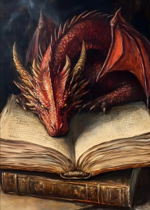 Bandai | Dragon Gothic Fantasy Paint by Numbers for Adults Beginner Canvas Mystical Mythical Creatures Wall Art Home Decor Gift