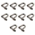 304 ตรง D กุญแจมือสั้นสแตนเลส Breaking D Rigging Shackle Hooks เรือ rigging ฮาร์ดแวร์ M4 M5 M6 M8 M10 M12 M14 M16. 