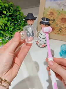 FR-C1324 Penutup Kepala Sikat Gigi Portable Pelindung Sikat Gigi Model Jepitan Transparan / Cover