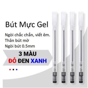 Bút bi nước văn phòng Mực gel ngòi 0.5mm đầu Kim mực đều nét chữ đẹp
