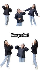 Yoenik Apparel Mikyung Balloon Tops – Baju Tangan Panjang – Blouse Ala Korea – Atasan Kekinian