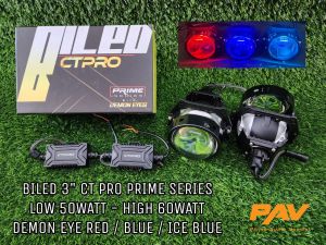 BILED 3INC CT-PRO PRIME SERIES LOW 50WATT-HIGH 60 WATT DEMON EYE BLUE