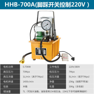 Electric Hydraulic Pump Station QQ700 High Pressure Oil Pump Foot Operated Hydraulic Machine Forging Press Oil Pump Hardware Tools