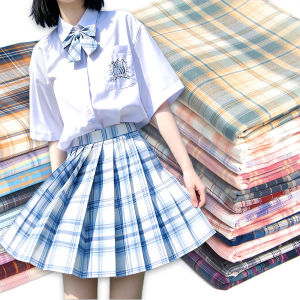 150cm X 50cm Polyester Japanese JK Plaid Fabric for DIY Sewing Girls Skirt Clothing Hand Quilting Tablecloth Crafts Accessories