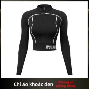 WOSAWE | Áo Khoác Đi Xe Máy Dành Cho Nữ WOSAWE Có Miếng Đệm Mềm Bảo Vệ Vai Và Khuỷu Tay Khi Đi Xe Địa Hình Áo Tập Yoga Ôm Sát Thoáng Khí Áo Khoác Ngắn Tập Luyện Thể Thao