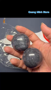 Bi đá tự nhiên tập vật lí trị liệu giảm tê tay Viên bi đá tập lăn tay cho người già nam nữ D5 (Tặng găng tay tập )