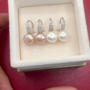 Hoa Tai Ngọc Trai Móc Xoàn Cao Cấp