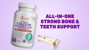 TWIN PACK - Nutri Botanics Calcium Magnesium Zinc - Vitamin D3 Supplement - Promote Stronger Bone Teeth & Muscle Nerve - 60 Vegetarian Tablets