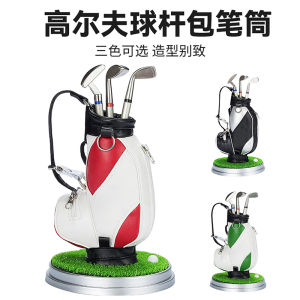 Túi Đựng Golf Bằng Gỗ Trang Trí Bàn Làm Việc Văn Phòng Phẩm Sáng Tạo Đồ Trang Trí Nhỏ Để Bàn Đồ Trang Trí Văn Phòng