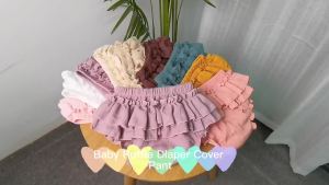 Double Layers Baby Girls Tutu Skirt Shorts Summer Cozy Muslim Cotton Baby Bloomers Toddler Short Pants Children Pettiskirt 0-3y