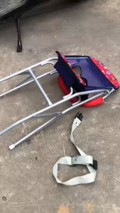 Ghế đi chung xe máy SH Mode - Grande - Liberty cho bé (Nâng Cấp) GHẾ GA XẾP GẤP GỌN CÓ DÂY ĐAI AN TOÀN