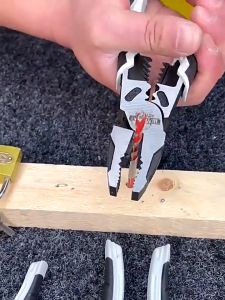 9-in-1 Baja Paduan Krom-vanadium Tang Pemotong Kawat Multifungsi Wire Cutter Tang Listrik Cengkeraman Catok Pengupas Kawat