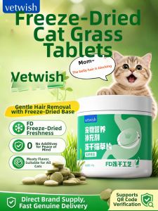 Hairball Remover For Cats Freeze-Dried Cat Grass Slices