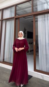 BEST SELLER - COD  INARA DRESS + OUTER CERUTY BABYDOLL TERBARU BEAUTY DRESS PREMIUM READY STOCK BIG SIZE !!! DRESS KONDANGAN / DRESS PESTA / BAJU KONDANGAN MEWAH - SERAGAM BRIDEMAIDS - GAUN MUSLIMAH TURKI CANTIK