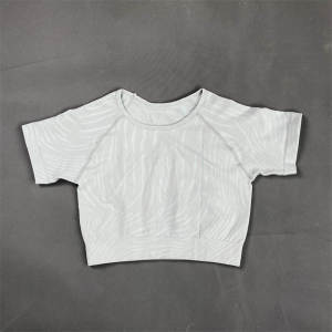 ชุดโยคะแบบไร้ตะเข็บแขนสั้นสำหรับผู้หญิง ชุดกีฬา ผ้าไนลอน วัสดุอื่นๆ ชุดโยคะแบบใหม่ ชุดกีฬา ชุดออกกำลังกาย ชุดโยคะ