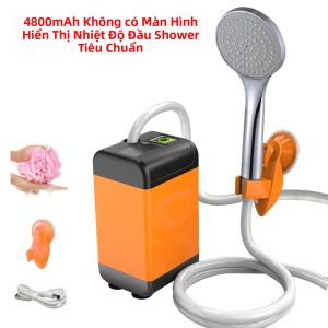 Vòi Tắm Điện Cầm Tay Cắm Trại Với Màn Hình Kỹ Thuật Số Bơm Nước Ngoài Trời Dùng Để Tắm Thú Cưng Và Tưới Hoa
