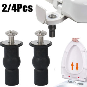 2/4Pcs Toilet Seat Screw Hinge Expansion Rubber Top Universal Nut Cover Tray Fixing Toilet Blind Hole Bathroom Toilet Seat Parts