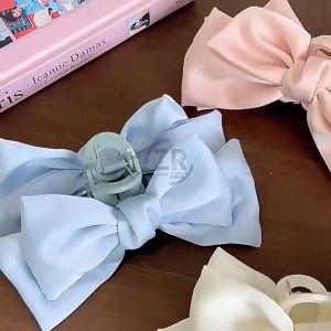 Jepit Rambut Wanita Korea Pita Besar Lucu Satin Jedai Jumbo Aesthetic AK269