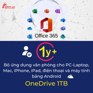 Microsoft Office 365 Family - Bộ ứng dụng văn phòng | 1 Năm 1 User 1TB OneDrive 5 Thiết Bị