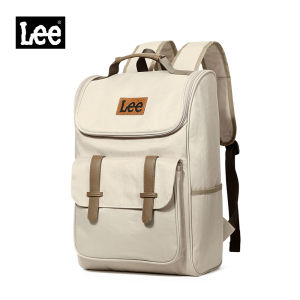 LEE Stylish School Backpack With Laptop Storage Women 16" notebook back pack White Waterproof Oxford Big Korean Bagpack For Men