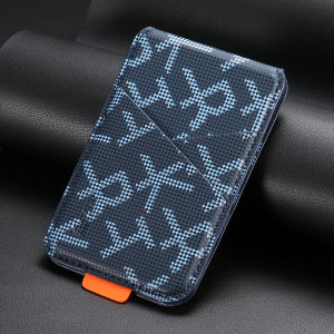 Luxury Leather Cellphone Magsafe Magnetic Card Holder For IPhone14 13 12 15 16 17 Pro Max 16Plus RFID Anti-Skimming Bank ID Card