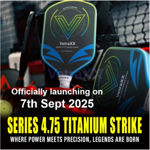 EARLY BIRD 50% OFF SellinCost VetraXX Pickleball Paddle Series 4.75 Titanium Strike 42cm x 19cm x 19mm Light Fast Swing Best Advanced Player Racket Paddles Grip Power Tennis Badminton Training Pickle Ball Pickerball
