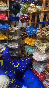 Motif Karakter Sarung Bantal Dan Guling Tidur Resleting Warna Biru Berkualitas