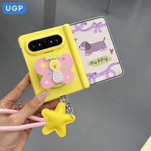 UGP | New Protective Case for Huawei PuraX Foldable Phone Yellow Butterfly Full Protection