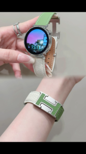 Genuine Leather Straps For Huawei GT6/GT5/GT4(46mm)/Huawei GT6/GT5/GT4(41mm)Magnetic H Folding Fashion Band