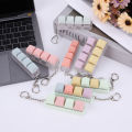4 Keys Mechanical Keyboard Axis Tester DIY Keycaps Stress Relief Toy Finger Calming Fidget Keyborad Button Office Toy Keychain. 