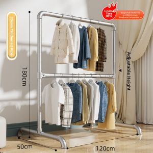 YIXUAN | Heavy-duty Dual-layer Standing Clothes Drying Rack