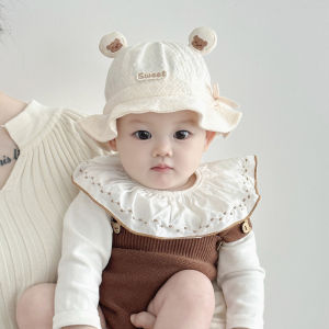 Baby Fishing Cap Spring Autumn Thin Sun Protection Hat Boys Girls Cute Infant UV Protection Hat Casual Wide Brim Cartoon Style